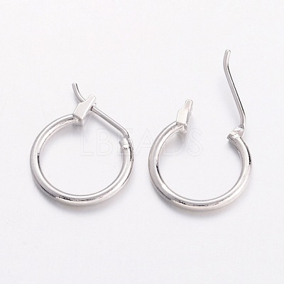Brass Hoop Earrings X-EC261-NF-1