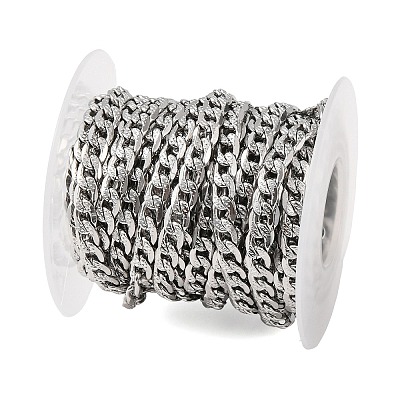 667 Stainless Steel Cuban Link Chains CHS-L020-046A-P-1-1