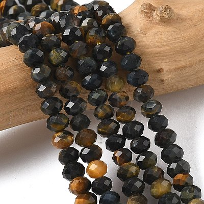 Natural Tiger Eye Bead Strands G-D344-A20-02-1