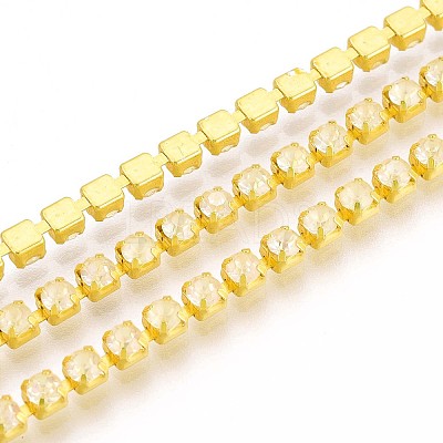 Iron Rhinestone Cup Chains CH-T006-05A-10-1