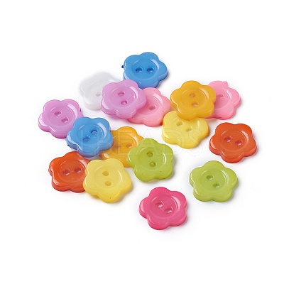 Acrylic Sewing Buttons for Costume Design BUTT-E074-A-M-1