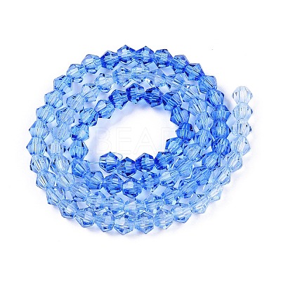Gradient Color Baking Paint Glass Bead Strands X1-DGLA-A039-T4mm-A020-1