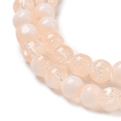 Crackle Glass Beads Strands GLAA-U001-6mm-05-1