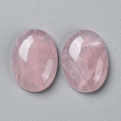 Natural Rose Quartz Cabochons X-G-L553-41-1