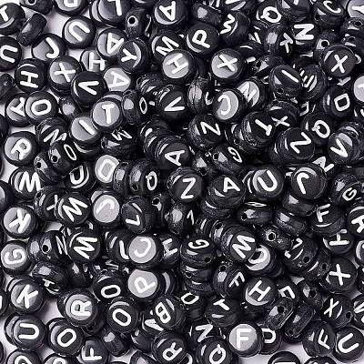 288G 26 Style Black Acrylic Beads SACR-X0015-17-1