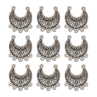 Tibetan Style Alloy Chandelier Components Links PALLOY-TA0001-21AS-1