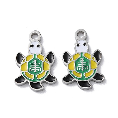 304 Stainless Steel Pendants STAS-C083-07P-01-1