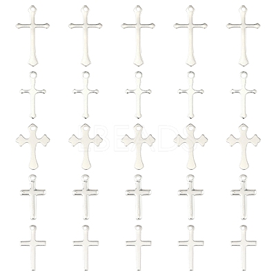 25Pcs 5 Styles Brass Pendants KK-FS0001-51S-1