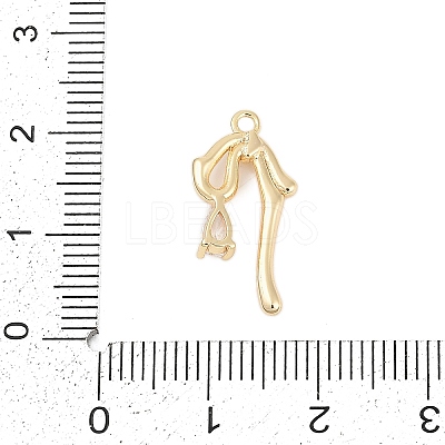 Brass Micro Pave Cubic Zirconia Pendants ZIRC-P122-05C-G01-1