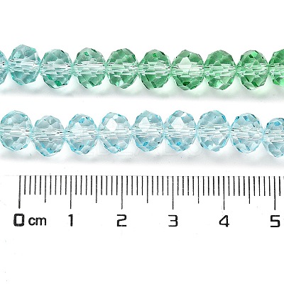 Transparent Painted Glass Beads Strands DGLA-A034-T6mm-A16-1
