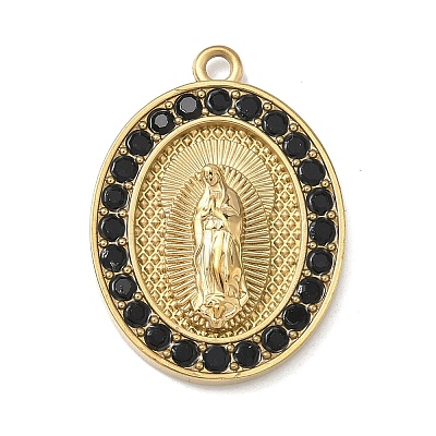 304 Stainless Steel & Rhinestone Pendants STAS-G371-09E-02G-1