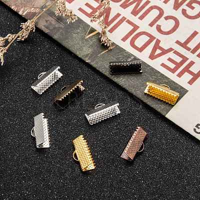 Mixed Iron Ribbon Crimp Ends E183-M-1