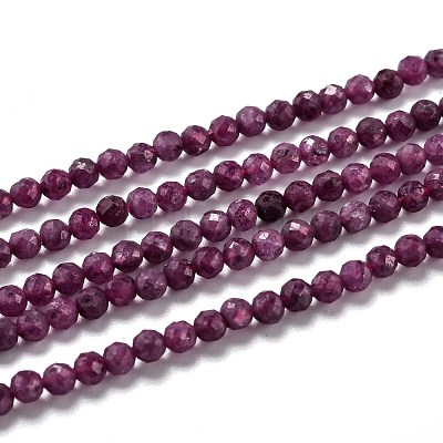 Natural Ruby Beads Strands G-H266-24B-1