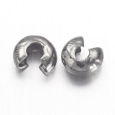 Iron Crimp Beads Covers IFIN-H028-B-1