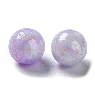 Two Tone Opaque Acrylic Beads SACR-P024-01B-W10-1