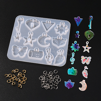 1Pc DIY Pendant Silicone Molds DIY-CJ0002-10-1