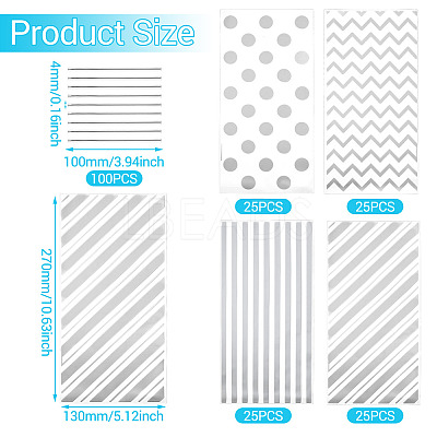 4 Styles OPP Cellophane Candy Storage Bags Sets ABAG-TAC0013-20A-03-1