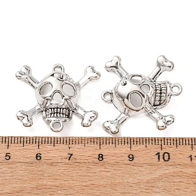Tibetan Style Alloy Connector Rhinestone Settings FIND-C094-12AS-1