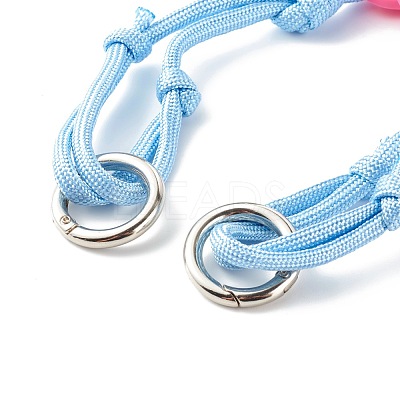 Polyester & Spandex Cord Bracelet Sets BJEW-JB06367-03-1