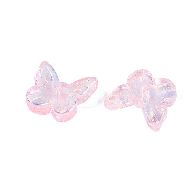 Electroplate Transparent Glass Beads EGLA-N057-03C-1