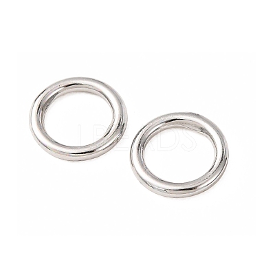 Brass Closed Jump Rings KK-CBA75F9-01-1
