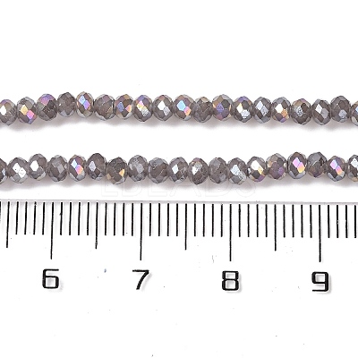 Baking Electroplate Glass Beads Strands X-DGLA-A039-J2MM-B06-1