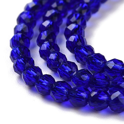 Transparent Glass Beads Strands GLAA-H021-03-09-1