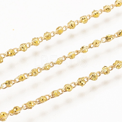 Brass Handmade Beaded Chain CHC-G011-08G-01-1
