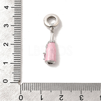 925 Sterling Silver European Dangle Charms STER-Z013-05G-1