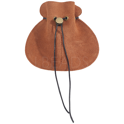 1Pc Cowhide Leather Jewelry Storage Pouches PAAG-CL0001-01-1