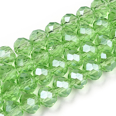Electroplate Glass Beads Strands EGLA-A034-T8mm-A15-1