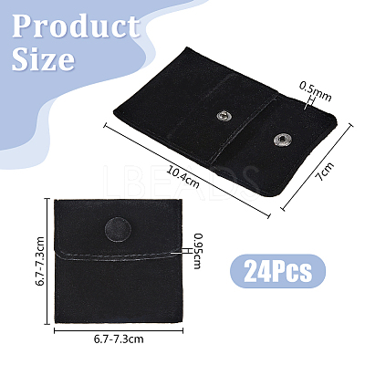 24Pcs Square Velvet Jewelry Bags TP-FI0001-02E-1