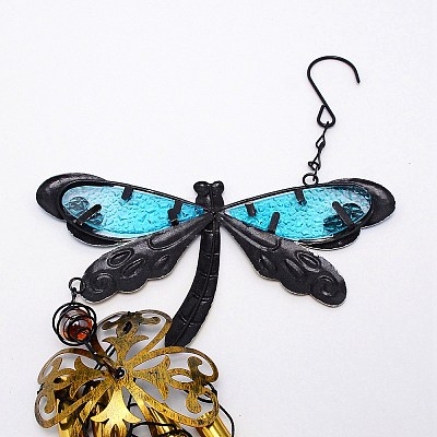 Iron Dragonfly Wind Chime Kit HJEW-TAC0008-02-1