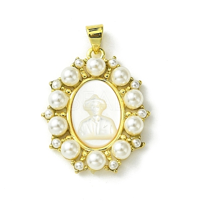 Eco-Friendly Brass Pendants KK-A204-02A-03G-1