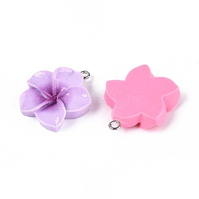 Opaque Resin Pendants RESI-T056-03A-1