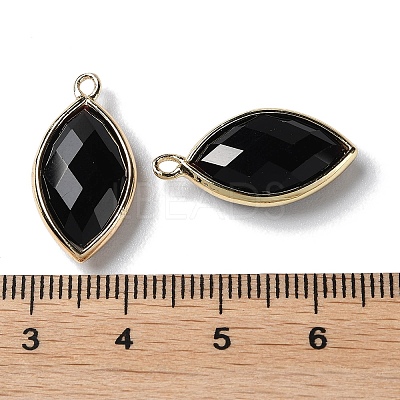 Natural Obsidian Pendants G-B009-01G-W-1