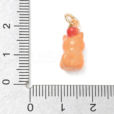 Brass Enamel Pendants KK-CBAE20A-01E-G-1
