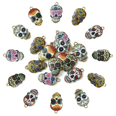 Alloy Enamel Pendants ENAM-CJ0001-37-1
