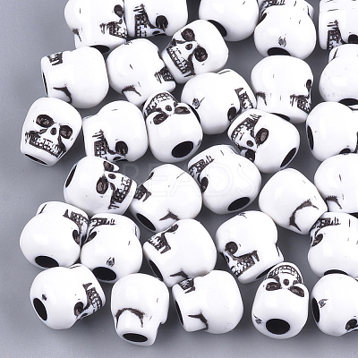 Craft Style Acrylic Beads X-MACR-T023-13-1
