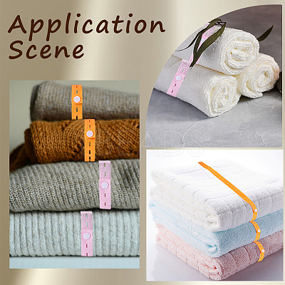 3Pcs 3 Colors Polyester Clothes Organizer Elastic Bands FIND-CN0001-68B-1