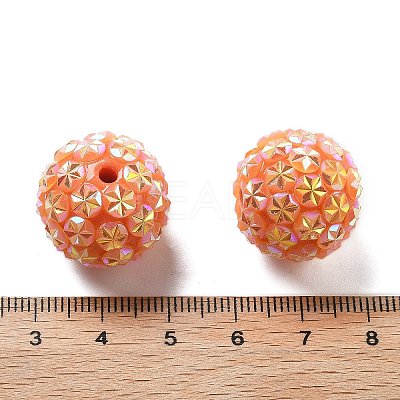 Acrylic Rhinestone Ball Beads OACR-A035-01H-1