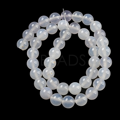 Natural White Agate Beads AGAT-8D-16-1