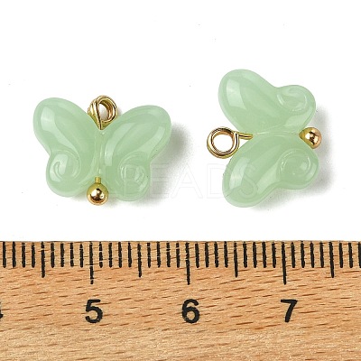 Alloy Glass Pendants GLAA-P080-01G-07-1