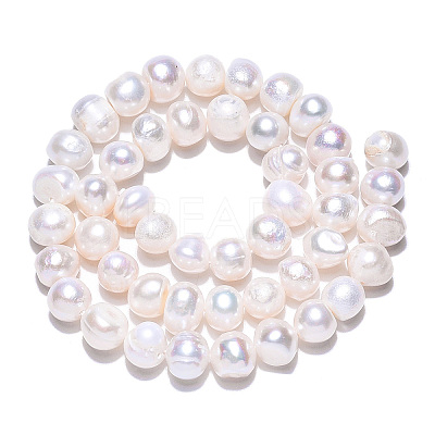 Natural Cultured Freshwater Pearl Beads Strands X1-PEAR-N013-08G-1