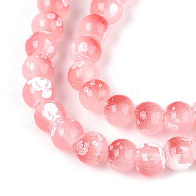 Baking Paint Glass Beads Strands DGLA-N015-4mm-03-1