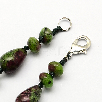 Fashionable Gemstone Beaded Necklaces NJEW-R210-01-1