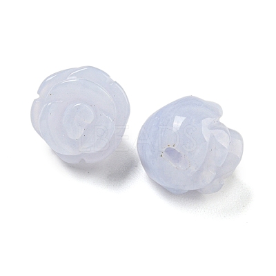 Natural Blue Lace Agate Carved Beads G-NH0001-10A-1