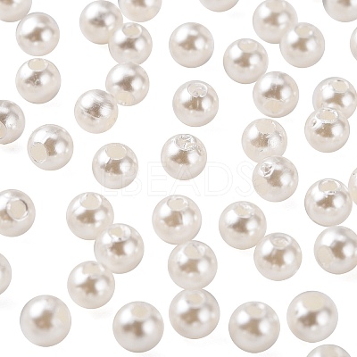Imitation Pearl Acrylic Beads PL609-1-1
