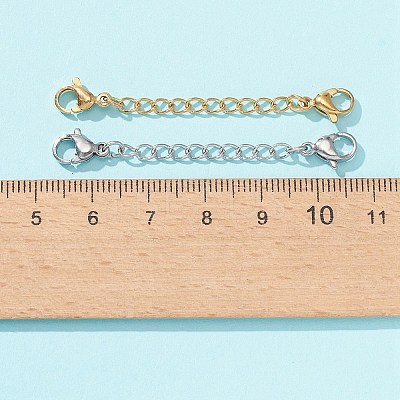 6 Strand 6 Style 304 Stainless Steel Curb Chain Extender STAS-FS0001-30-1