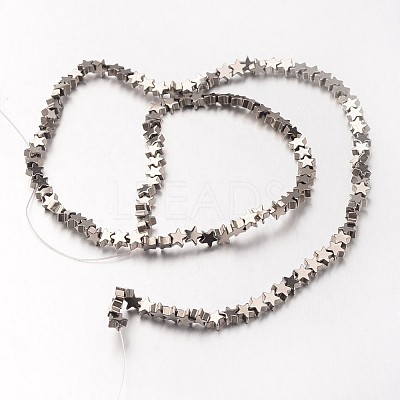 Electroplate Non-magnetic Synthetic Hematite Bead Strands G-F300-24A-06-1
